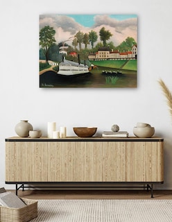 Foto 5 | Foto 5 | Cuadro Decorativo - El Barco Lavadero De Pont De Charenton - Henri Rousseau - 77x102 - Fine Art Tj