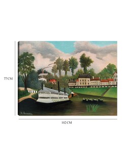 Foto 6 | Foto 6 | Cuadro Decorativo - El Barco Lavadero De Pont De Charenton - Henri Rousseau - 77x102 - Fine Art Tj