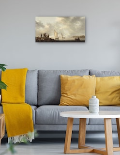 Foto 4 | Foto 4 | Cuadro Decorativo - Un Muelle Con Vistas A Dordrecht, Principios De La Década De 1640- Aelbert Cuyp - 54x102 - Fine Art Tj