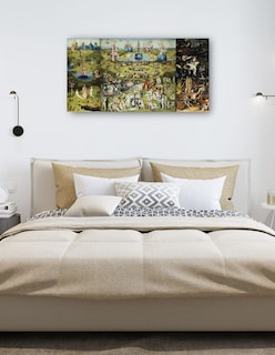 Foto 5 | Foto 5 | Cuadro Decorativo - El Jardín De Las Delicias 1504 Ii- Hieronymus Bosch - Fotografía - 64x122 - Impresión En Lienzo -fine Art Tj