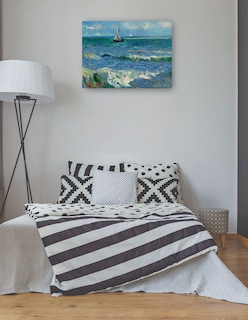 Foto 3 | Foto 3 | Cuadro Decorativo - Paisaje Marino Cerca De Les Saintes Maries De La Mer- Vincent Van Gogh - Religión - 77x102 - Fine Art Tj