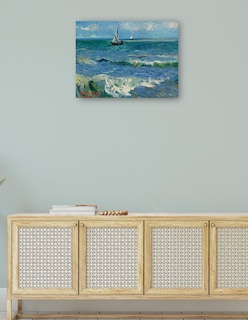 Foto 4 | Foto 4 | Cuadro Decorativo - Paisaje Marino Cerca De Les Saintes Maries De La Mer- Vincent Van Gogh - Religión - 77x102 - Fine Art Tj
