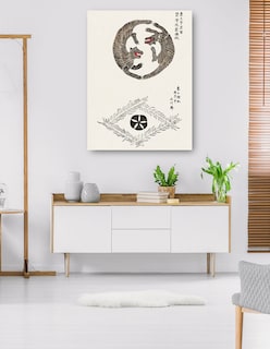 Foto 5 | Foto 5 | Cuadro Decorativo - Grabado En Madera Original Japonés Vintage -tigres (1860-1869)- Taguchi Tomoki - 77x102 - Fine Art Tj