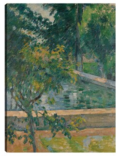 Foto 1 | Foto 1 | Cuadro Decorativo - La Piscina De Jas De Bouffan (hacia 1878)- Paul Cézanne - Paisaje - 69x92 - Impresión En Lienzo -fine Art Tj