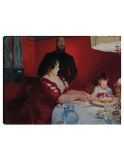 Foto 1 | Foto 1 | Cuadro Decorativo - La Fiesta De Cumpleaños (1885)- John Singer Sargent - Fotografía - 77x102 - Impresión En Lienzo -fine Art Tj