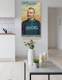 Foto 5 | Foto 5 | Cuadro Decorativo - Cap Anson, Medias Blancas De Chicago, Retrato De Tarjeta De Béisbol- Library Of Congress -54x102-fine Art Tj