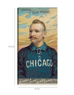 Foto 6 | Foto 6 | Cuadro Decorativo - Cap Anson, Medias Blancas De Chicago, Retrato De Tarjeta De Béisbol- Library Of Congress -54x102-fine Art Tj