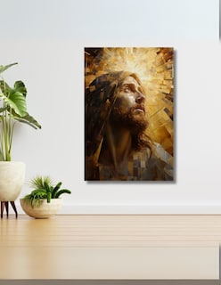 Foto 3 | Foto 3 | Cuadro Decorativo Jesús Dorado