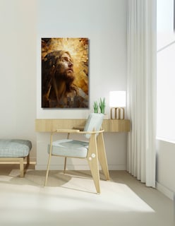 Foto 4 | Foto 4 | Cuadro Decorativo Jesús Dorado