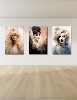 Foto 2 | Foto 2 | Cuadro Decorativo Divas 3 Piezas