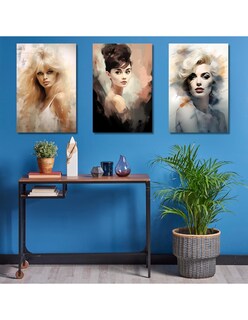 Foto 3 | Foto 3 | Cuadro Decorativo Divas 3 Piezas