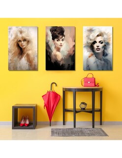 Foto 4 | Foto 4 | Cuadro Decorativo Divas 3 Piezas