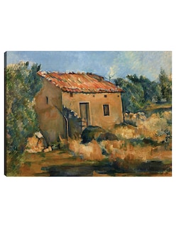 Foto 1 | Foto 1 | Cuadro Decorativo - Casa Abandonada Cerca De Aix-en-provence (1885-1887)- Paul Cézanne - 107x143 - Impresión En Lienzo - Fatj