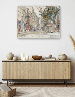 Foto 5 | Foto 5 | Cuadro Decorativo - Calle Hermel En Montmartre (1899)- Frédéric Houbron - Fotografía - 69x92 - Impresión En Lienzo - Fine Art Tj