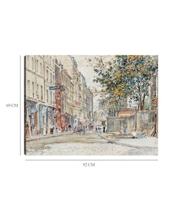 Foto 6 | Foto 6 | Cuadro Decorativo - Calle Hermel En Montmartre (1899)- Frédéric Houbron - Fotografía - 69x92 - Impresión En Lienzo - Fine Art Tj