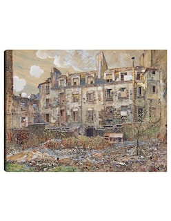 Foto 1 | Foto 1 | Cuadro Decorativo - El Antiguo Cementerio De Saint-andré- Frédéric Houbron - 69x92 - Impresión En Lienzo - Fatj