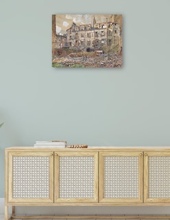 Foto 4 | Foto 4 | Cuadro Decorativo - El Antiguo Cementerio De Saint-andré- Frédéric Houbron - 69x92 - Impresión En Lienzo - Fatj