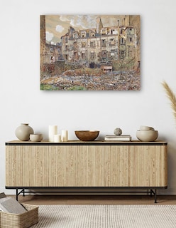 Foto 5 | Foto 5 | Cuadro Decorativo - El Antiguo Cementerio De Saint-andré- Frédéric Houbron - 69x92 - Impresión En Lienzo - Fatj