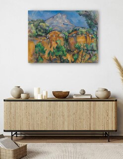 Foto 5 | Foto 5 | Cuadro Decorativo - La Montaña Sainte-victoire Vista Desde La Cantera Bibémus - Paul Cézanne - 77x102 - Impresión En Lienzo-fatj