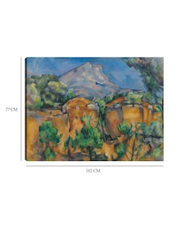 Foto 6 | Foto 6 | Cuadro Decorativo - La Montaña Sainte-victoire Vista Desde La Cantera Bibémus - Paul Cézanne - 77x102 - Impresión En Lienzo-fatj