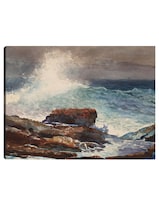 Cuadro Decorativo - Marea Entrante, Scarboro, Maine (1883)- Winslow Homer - 28x36 - Impresión En Lienzo - Fatj