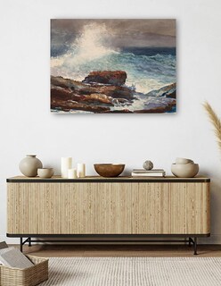 Foto 5 | Foto 5 | Cuadro Decorativo - Marea Entrante, Scarboro, Maine (1883)- Winslow Homer - 28x36 - Impresión En Lienzo - Fatj