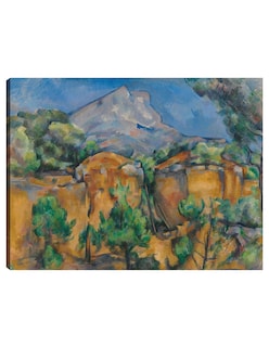 Foto 1 | Foto 1 | Cuadro Decorativo - La Montaña Sainte-victoire Vista Desde La Cantera Bibémus - Paul Cézanne - 46x61 - Impresión En Lienzo -fatj