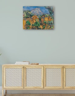 Foto 4 | Foto 4 | Cuadro Decorativo - La Montaña Sainte-victoire Vista Desde La Cantera Bibémus - Paul Cézanne - 46x61 - Impresión En Lienzo -fatj