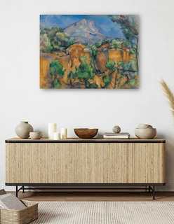 Foto 5 | Foto 5 | Cuadro Decorativo - La Montaña Sainte-victoire Vista Desde La Cantera Bibémus - Paul Cézanne - 46x61 - Impresión En Lienzo -fatj