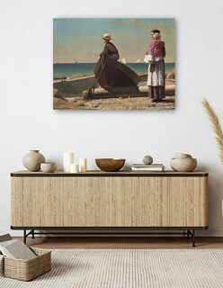 Foto 5 | Foto 5 | Cuadro Decorativo - ¡viene Papá! (1873)- Winslow Homer - Fotografía - 28x36 - Impresión En Lienzo - Fine Art Tj