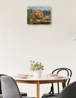 Foto 2 | Foto 2 | Cuadro Decorativo - Casa Abandonada Cerca De Aix-en-provence (1885-1887)- Paul Cézanne - 46x61 - Impresión En Lienzo - Fatj