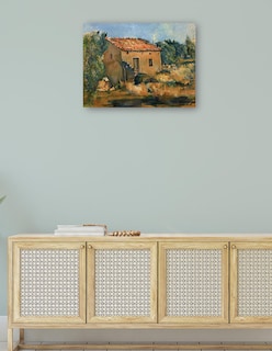 Foto 4 | Foto 4 | Cuadro Decorativo - Casa Abandonada Cerca De Aix-en-provence (1885-1887)- Paul Cézanne - 46x61 - Impresión En Lienzo - Fatj