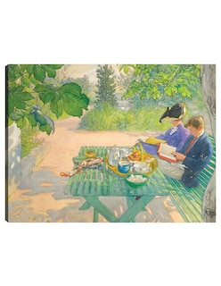 Foto 1 | Foto 1 | Cuadro Decorativo - Lectura Navideña (1916)- Carl Larsson - Fotografía - 69x92 - Impresión En Lienzo - Fine Art Tj