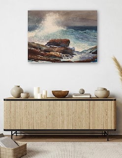 Foto 5 | Foto 5 | Cuadro Decorativo - Marea Entrante, Scarboro, Maine (1883)- Winslow Homer - 46x61 - Impresión En Lienzo - Fatj