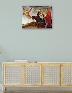 Foto 4 | Foto 4 | Cuadro Decorativo - La Huida A Egipto (entre 1648 Y 1650)- Carlo Dolci - Fotografía - 46x61 - Impresión En Lienzo - Fine Art Tj