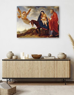 Foto 5 | Foto 5 | Cuadro Decorativo - La Huida A Egipto (entre 1648 Y 1650)- Carlo Dolci - Fotografía - 46x61 - Impresión En Lienzo - Fine Art Tj