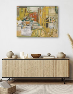 Foto 5 | Foto 5 | Cuadro Decorativo - Verkstaden (el Taller)- Carl Larsson - Fotografía - 46x61 - Impresión En Lienzo - Fine Art Tj