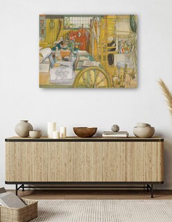Foto 5 | Foto 5 | Cuadro Decorativo - Verkstaden (el Taller)- Carl Larsson - Fotografía - 28x36 - Impresión En Lienzo - Fine Art Tj