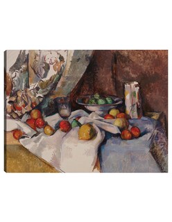 Foto 1 | Foto 1 | Cuadro Decorativo - Naturaleza Muerta Con Manzanas (de 1895 A 1898)- Paul Cézanne - 46x61 - Impresión En Lienzo - Fatj