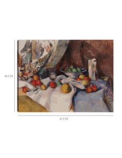 Foto 6 | Foto 6 | Cuadro Decorativo - Naturaleza Muerta Con Manzanas (de 1895 A 1898)- Paul Cézanne - 46x61 - Impresión En Lienzo - Fatj