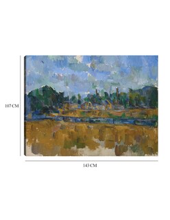 Foto 6 | Foto 6 | Cuadro Decorativo - Orillas De Un Río (1904)- Paul Cézanne - Fotografía - 107x143 - Impresión En Lienzo - Fine Art Tj