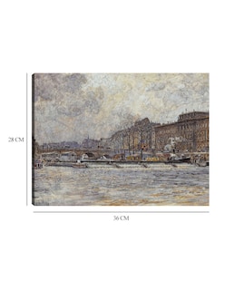 Foto 6 | Foto 6 | Cuadro Decorativo - El Hôtel De La Monnaie Y El Pont-neuf (1901)- Frédéric Houbron - 28x36 - Impresión En Lienzo - Fatj