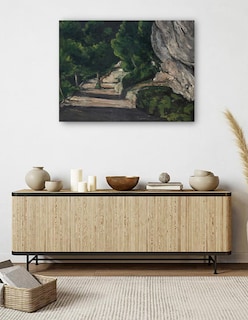 Foto 5 | Foto 5 | Cuadro Decorativo - Paisaje. Camino Con Árboles En Las Montañas Rocosas - Paul Cézanne - 77x102 - Impresión En Lienzo - Fatj