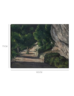 Foto 6 | Foto 6 | Cuadro Decorativo - Paisaje. Camino Con Árboles En Las Montañas Rocosas - Paul Cézanne - 77x102 - Impresión En Lienzo - Fatj
