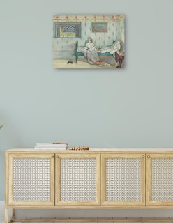 Foto 4 | Foto 4 | Cuadro Decorativo - Cock-a-doodle-do, Son Las Siete En Point- Carl Larsson - 46x61 - Impresión En Lienzo - Fatj