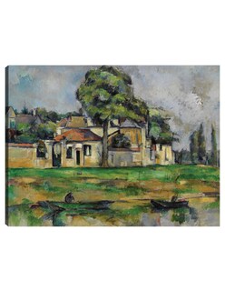 Foto 1 | Foto 1 | Cuadro Decorativo - Orillas Del Marne (hacia 1888)- Paul Cézanne - Fotografía - 77x102 - Impresión En Lienzo - Fine Art Tj
