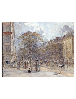 Foto 1 | Foto 1 | Cuadro Decorativo - El Boulevard Des Italiens, Aspecto Matutino - Frédéric Houbron - 46x61 - Impresión En Lienzo - Fatj