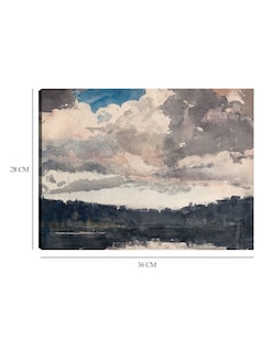 Foto 6 | Foto 6 | Cuadro Decorativo - El Barco Solitario, North Woods Club, Adirondacks (1892)- Winslow Homer - 28x36 - Impresión En Lienzo - Fatj