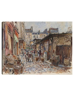 Foto 1 | Foto 1 | Cuadro Decorativo - El Marché Des Enfants Rouges, Lado Oeste- Frédéric Houbron - 46x61 - Impresión En Lienzo - Fatj