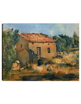 Cuadro Decorativo - Casa Abandonada Cerca De Aix-en-provence (1885-1887)- Paul Cézanne - 69x92 - Impresión En Lienzo - Fatj